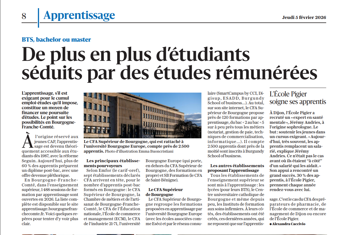 Article du Bien Public, 5 février 2026